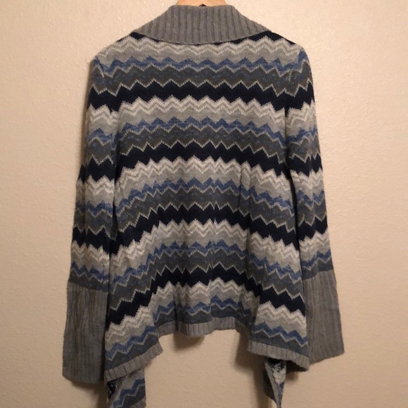 NWOT Self Esteem Chevron Flyaway Cardigan - Picture 2 of 6
